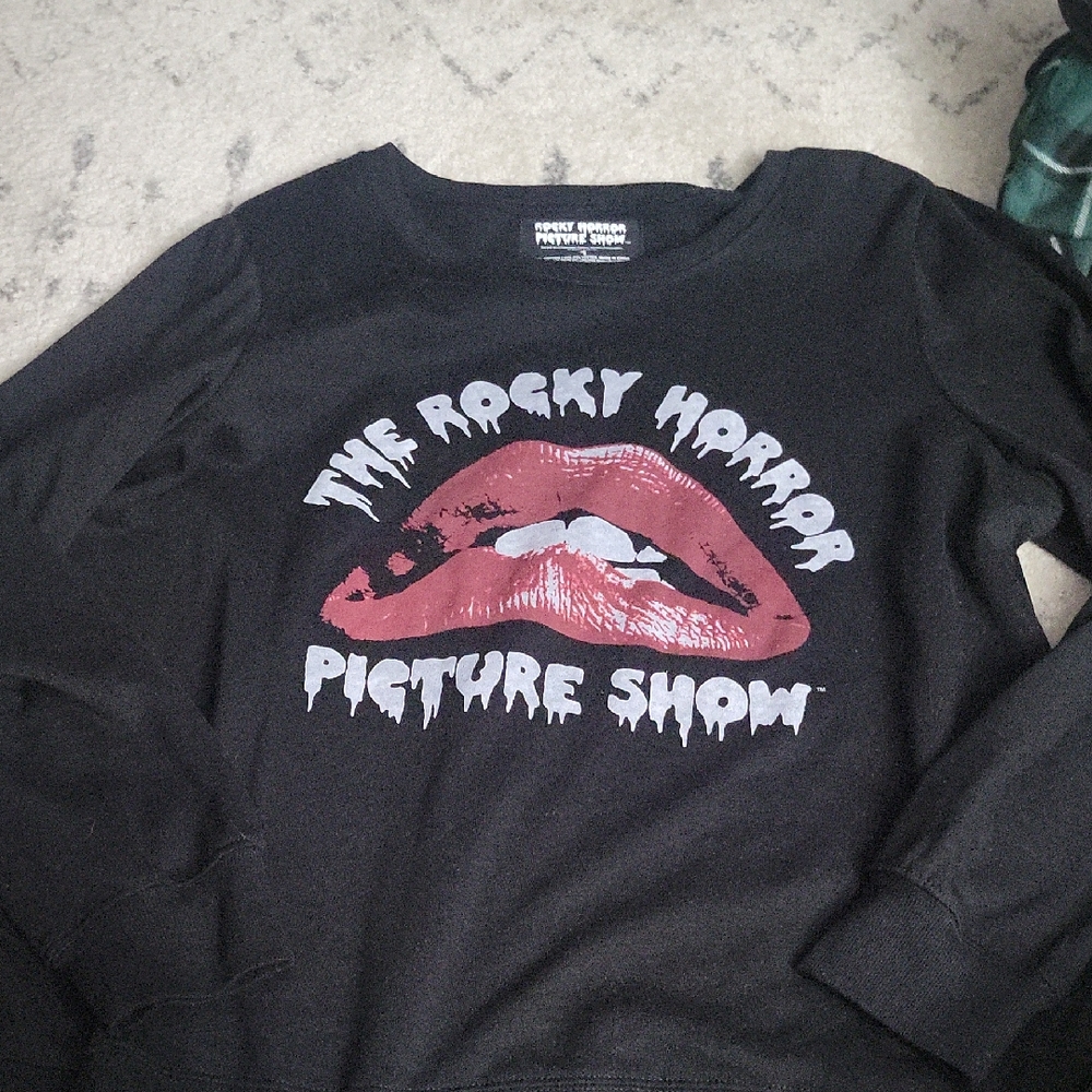 Rocky Horror Picture Show Black Sweatshirt TORRID SIZE 1